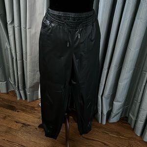 Zara pleather joggers
